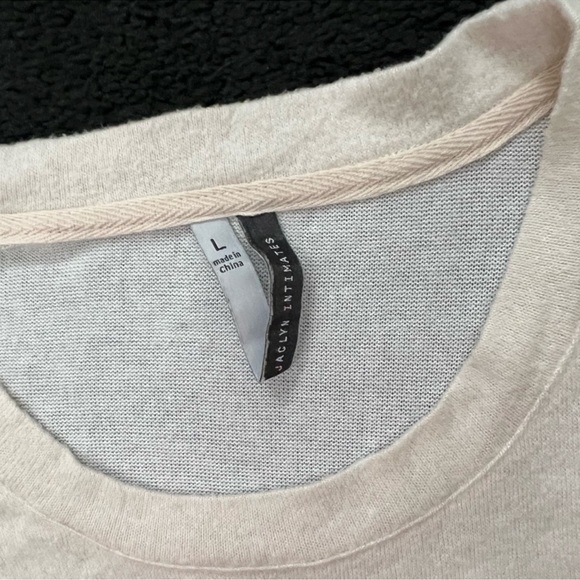 Jaclyn Intimates Soft Vanilla Buttery Top Bottoms PJ Jogger Set Loungewear LRGE - Picture 6 of 7